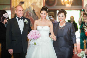 Aileen and Her Parents Walking Down The Aisle