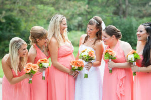 Harmony and Bridesmaids Laughing